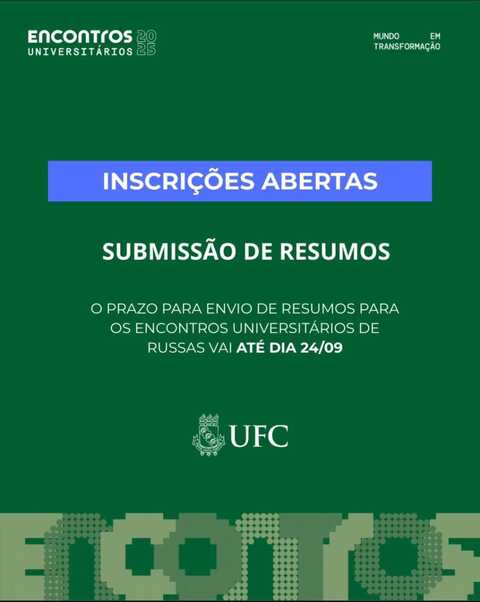Inscrições abertas!