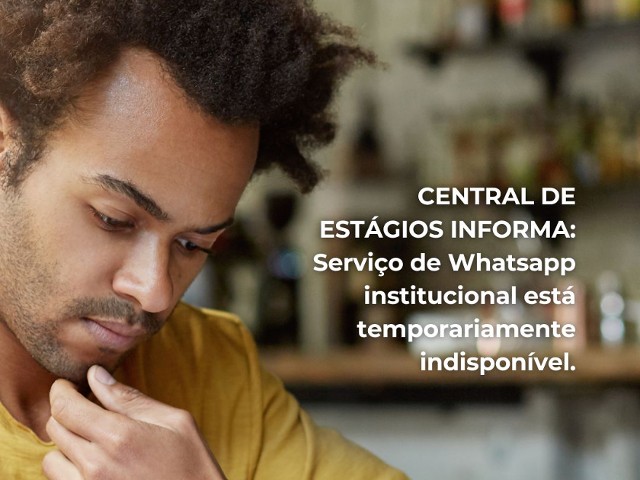 Informe da Central de Estágios.