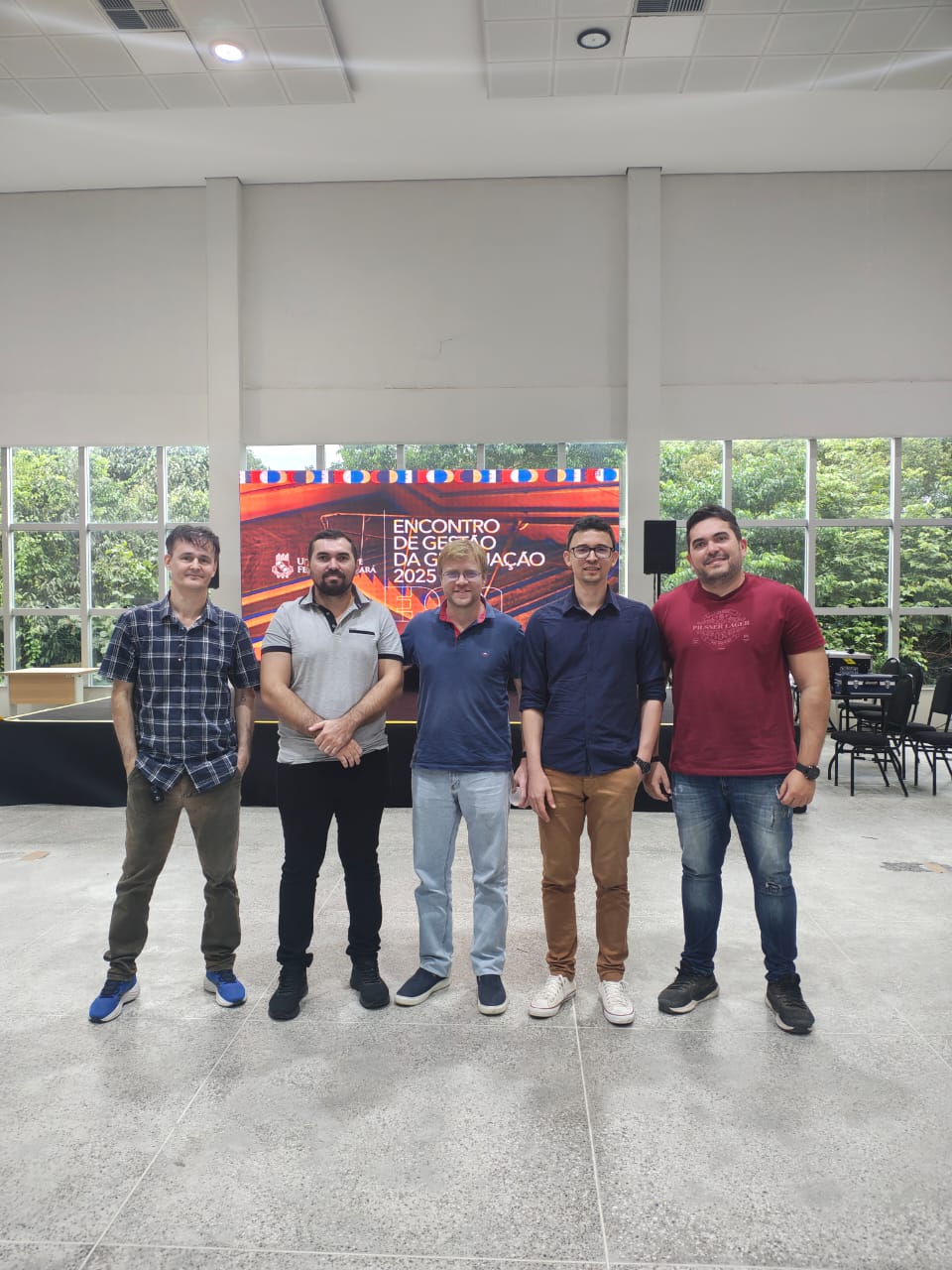 Docentes representaram o campus no evento.